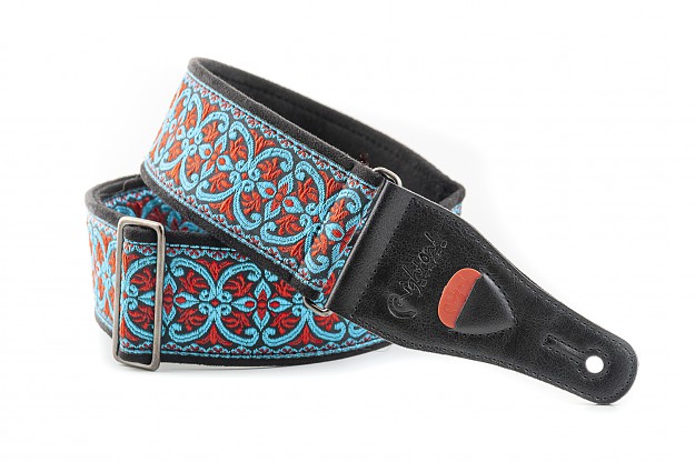 Fillmore II Guitar Strap, Vintage Jacquard Embroidery | RightOn! Straps1